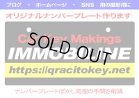 オリジナルナンバープレート作ります（塩ビ）フロント用